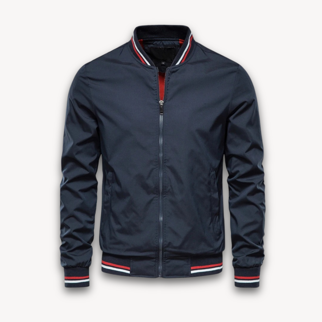 Veste Bomber Légère Décontractée Homme – Col Montant Stylé