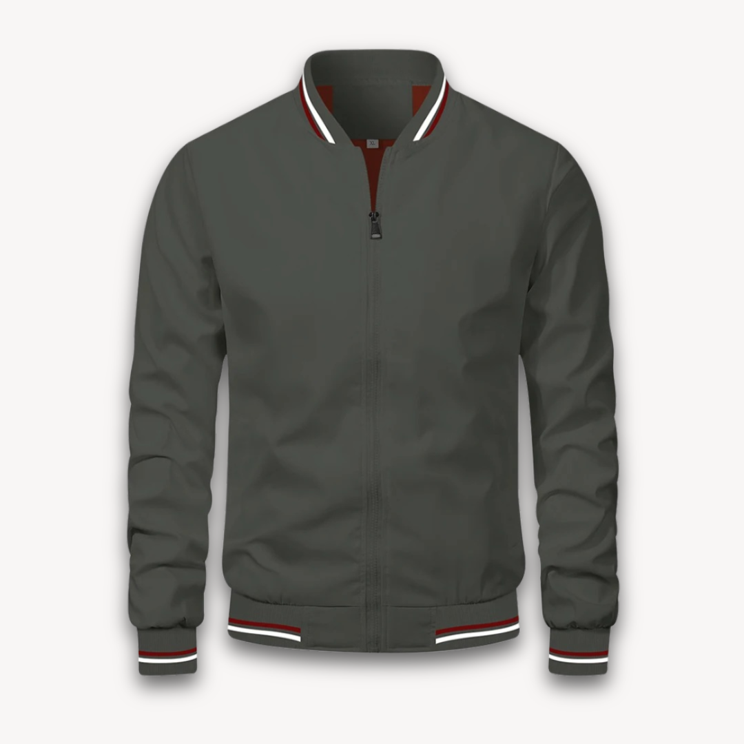 Veste Bomber Légère Décontractée Homme – Col Montant Stylé