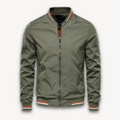 Veste Bomber Légère Décontractée Homme – Col Montant Stylé