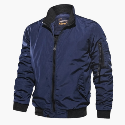Veste Bomber Homme à Col Montant – Manteau Décontracté Premium