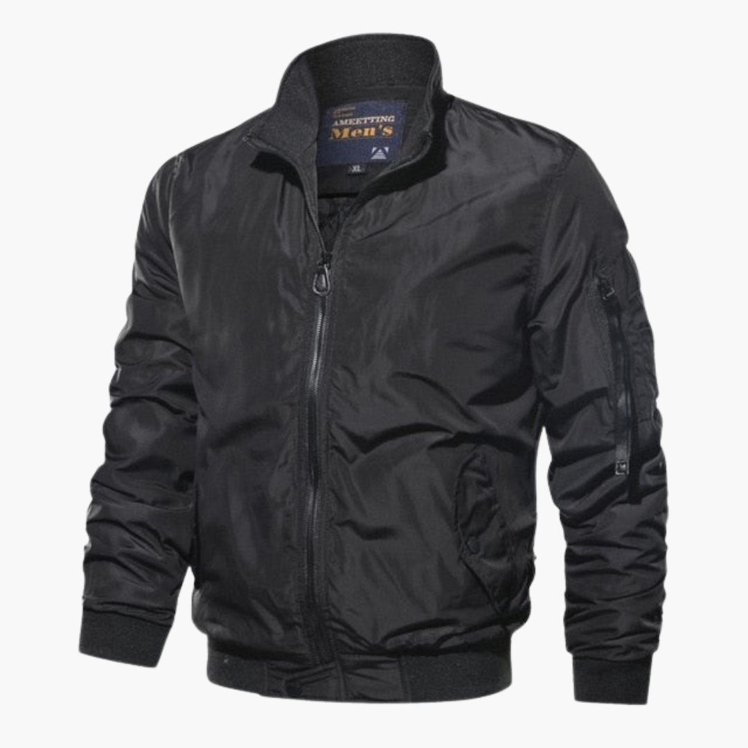 Veste Bomber Homme à Col Montant – Manteau Décontracté Premium
