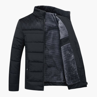 Veste Matelassée Homme en Polaire Moderne – Col Montant Élégant