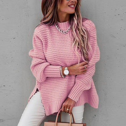 Jersey de cuello medio alto para mujer - Elegante y suave