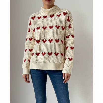 Jersey de cuello alto para mujer - Suave y elegante