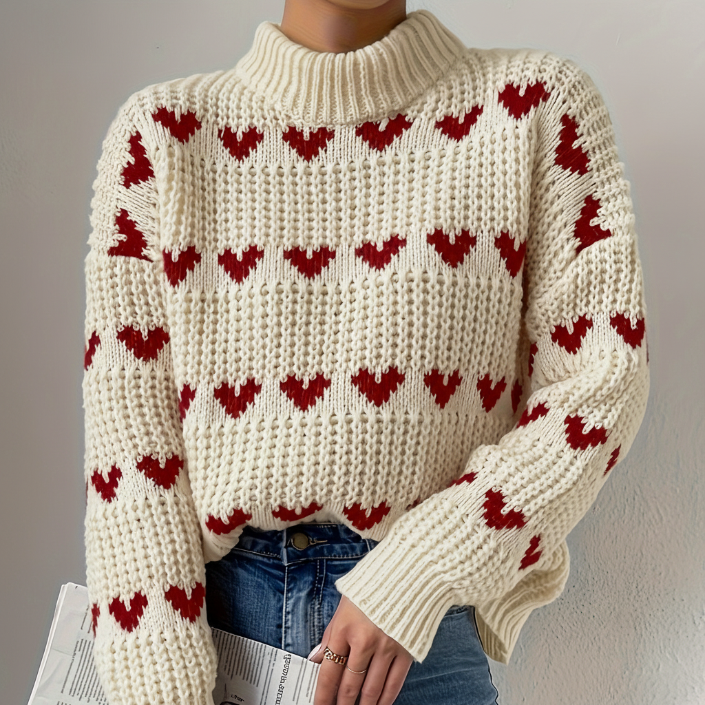 Jersey de cuello alto para mujer - Suave y elegante