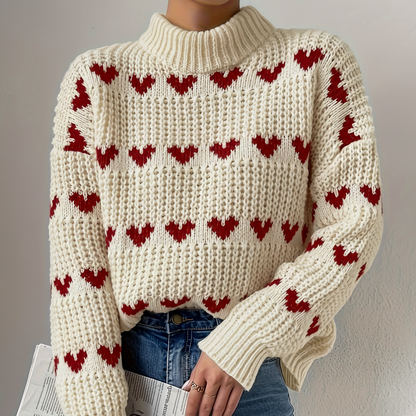 Jersey de cuello alto para mujer - Suave y elegante