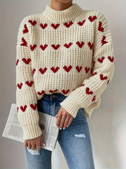Jersey de cuello alto para mujer - Suave y elegante