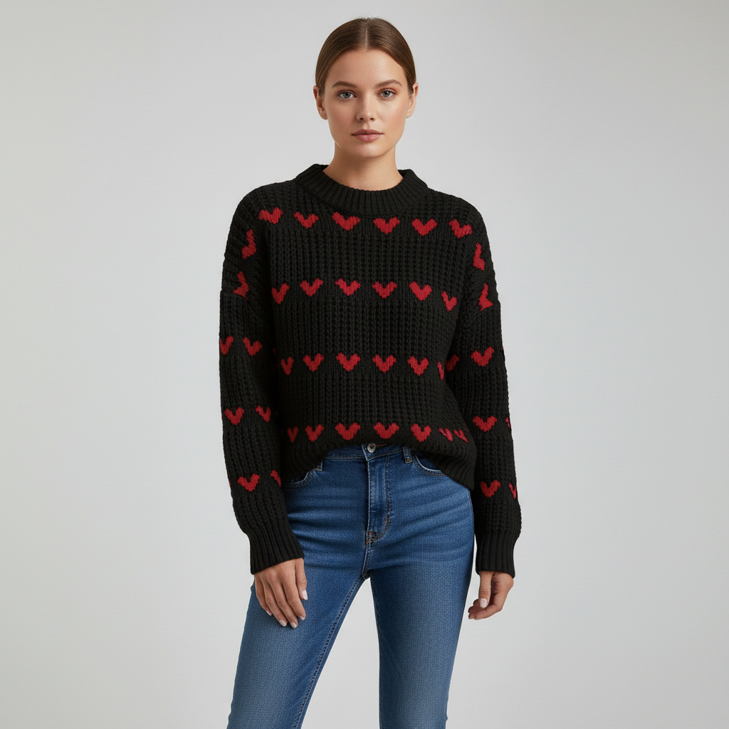Jersey de cuello alto para mujer - Suave y elegante