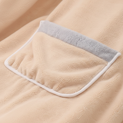 Poncho polar con capucha para mujer - Cálido y cómodo