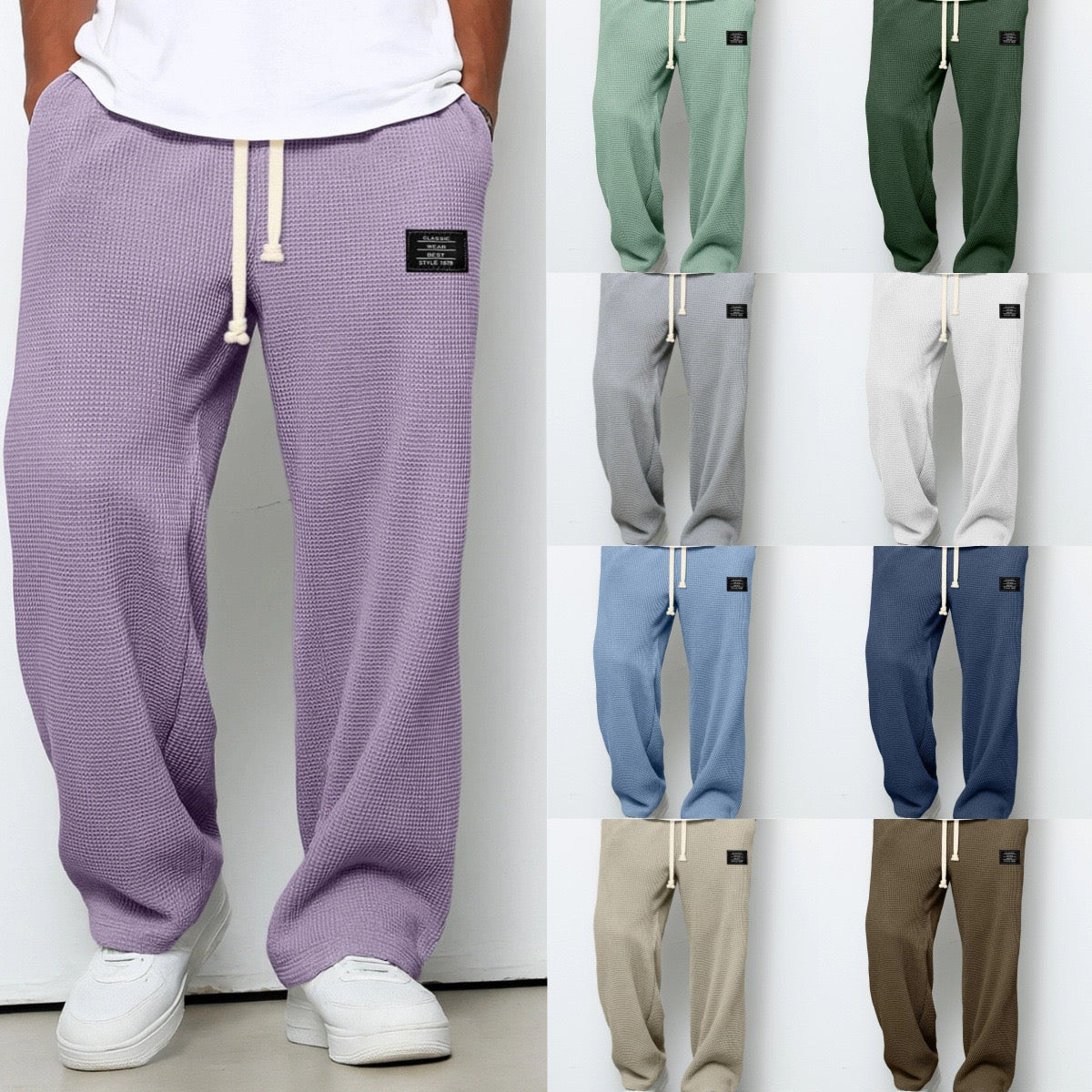 Men's Casual Premium Trousers – Comfortable Trousers with Embossed Texture