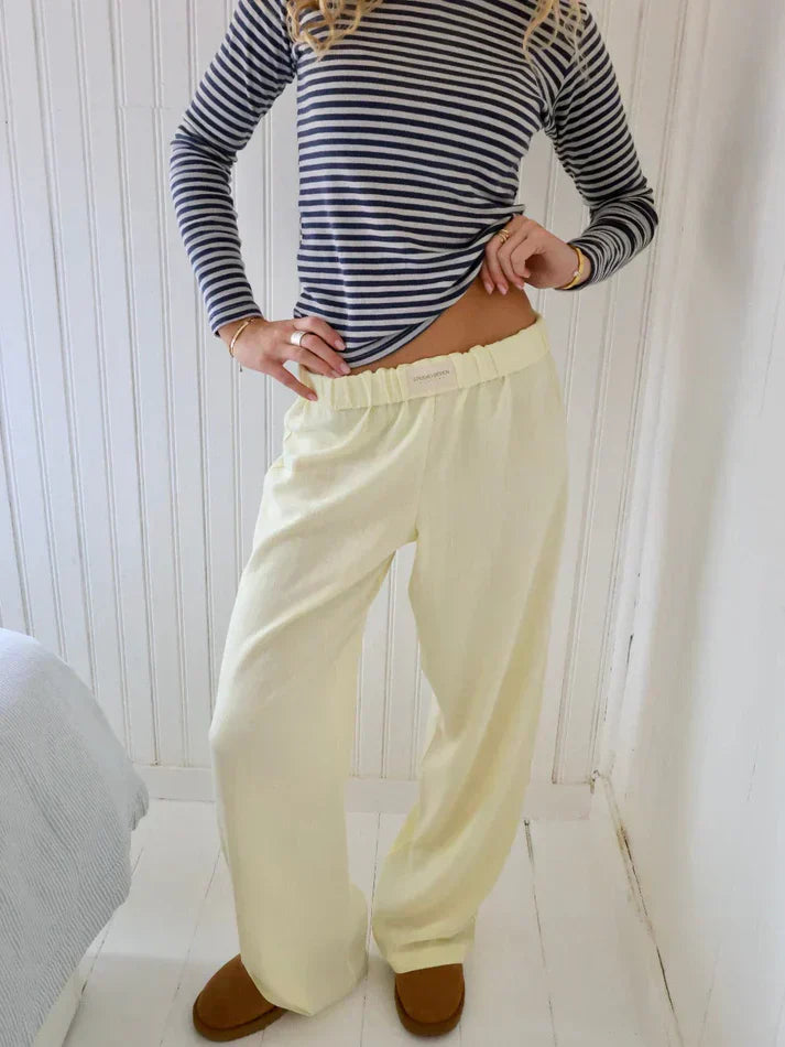 Pantalon à Rayures Décontracté | Coton | Confort Style
