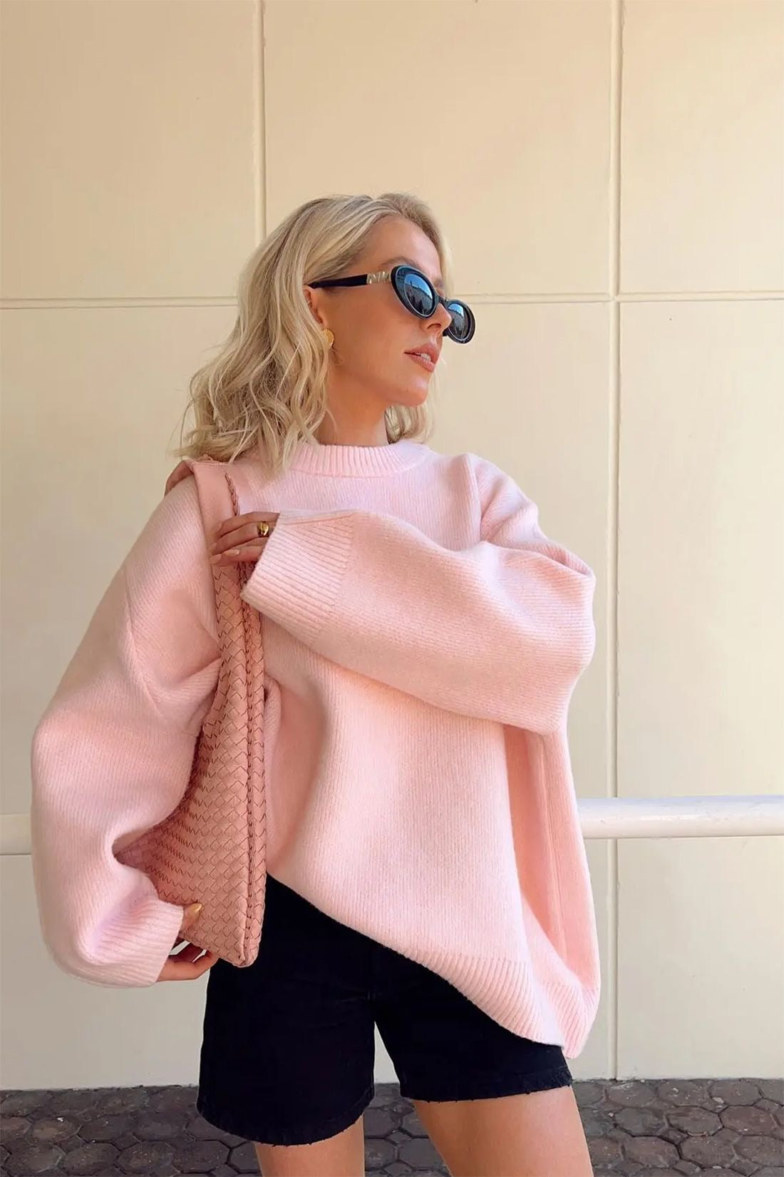 Tendance Pull Oversize à Col Rond pour Femme – Élégant et Confortable