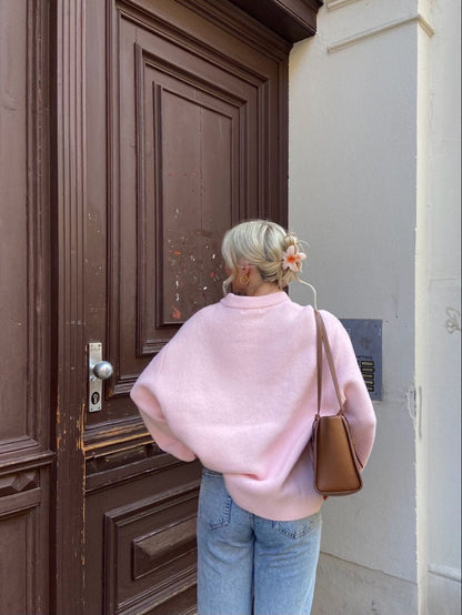 Tendance Pull Oversize à Col Rond pour Femme – Élégant et Confortable