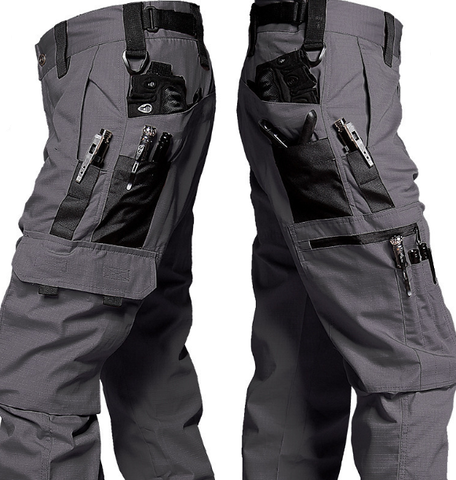 Pantalon tactique durable confortable élégant premium homme – Pantalon utilitaire respirant extensible avec multiples poches travail plein air