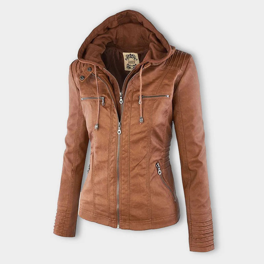 Veste Zippée Imperméable pour Femme avec Capuche – Manteau Léger Stylé et Résistant à la Pluie