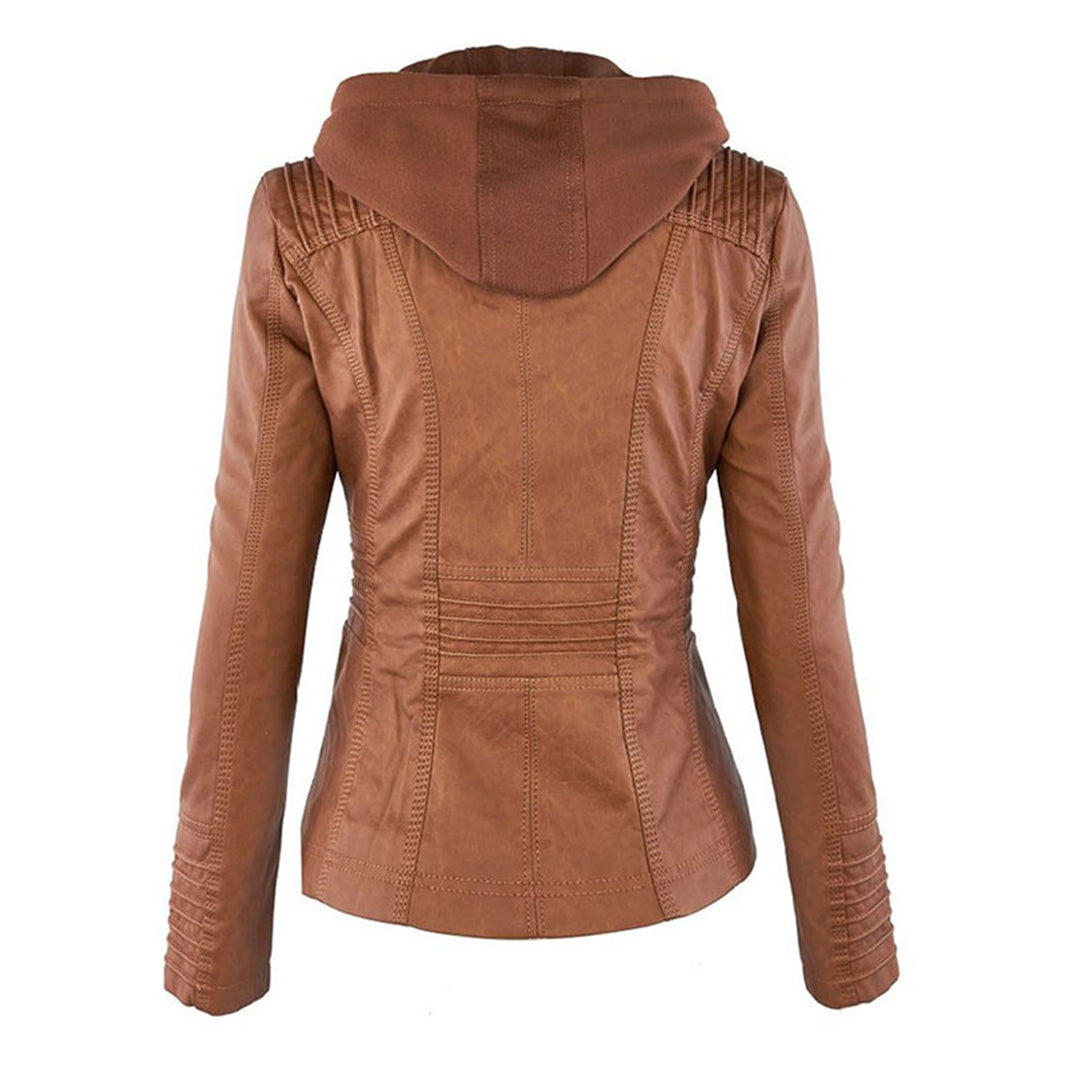 Veste Zippée Imperméable pour Femme avec Capuche – Manteau Léger Stylé et Résistant à la Pluie
