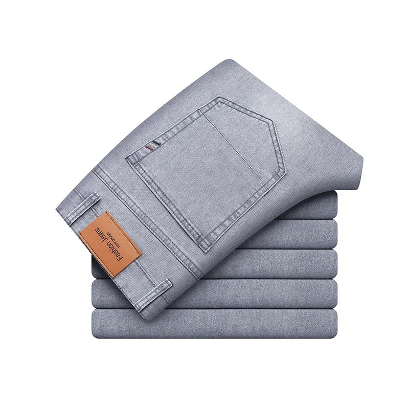Jean Homme Premium Résistant Coupe Droite Ajustée – Denim Quotidien
