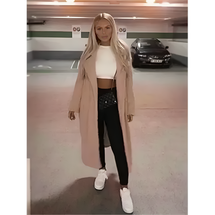 Manteau d’hiver long élégant et chaud pour femmes