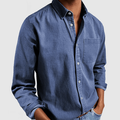 Chemise Homme à Manches Longues – Coupe Classique avec Col