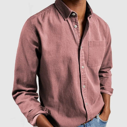 Chemise Homme à Manches Longues – Coupe Classique avec Col