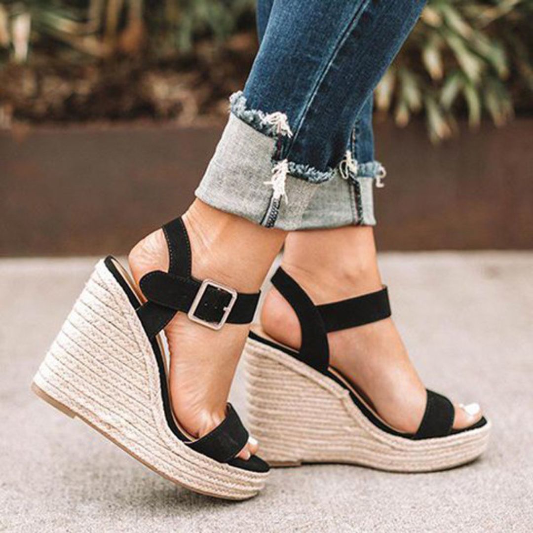 Talons compensés élégants et confortables pour femme