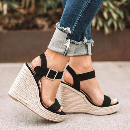 Talons compensés élégants et confortables pour femme