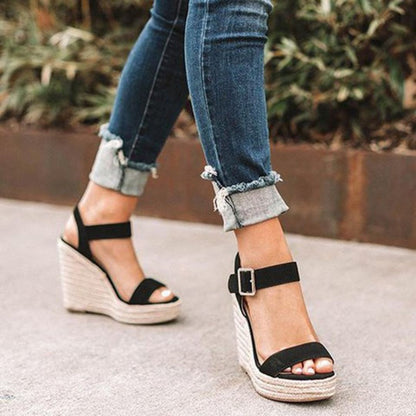 Talons compensés élégants et confortables pour femme