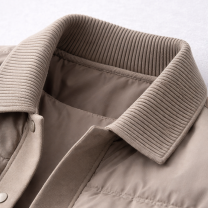 Doudoune élégante à boutons pour homme – Vêtement d'extérieur épais et confortable