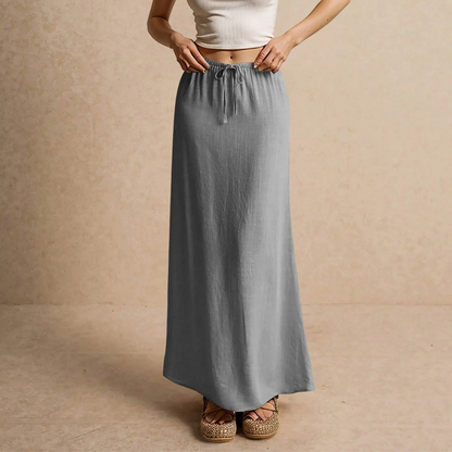 Jupe longue fluide pour femme – Style drapé Muse