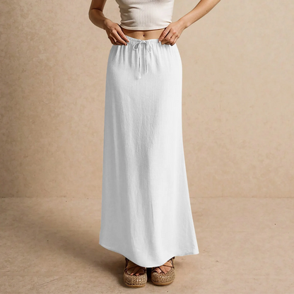 Jupe longue fluide pour femme – Style drapé Muse