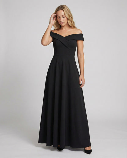 Robe maxi femme bustier epaule denudee - Elegante et ajustee