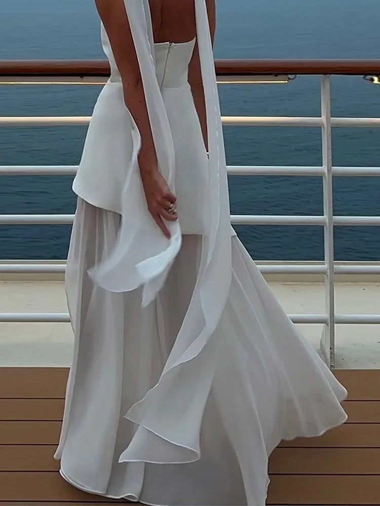Robe longue Enchanted Motion pour femme – Fente haute élégante pour une soirée de fête