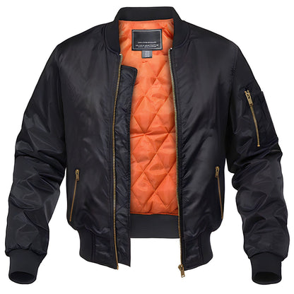 Bomber classique pour homme – veste style aviateur avec fermeture éclair