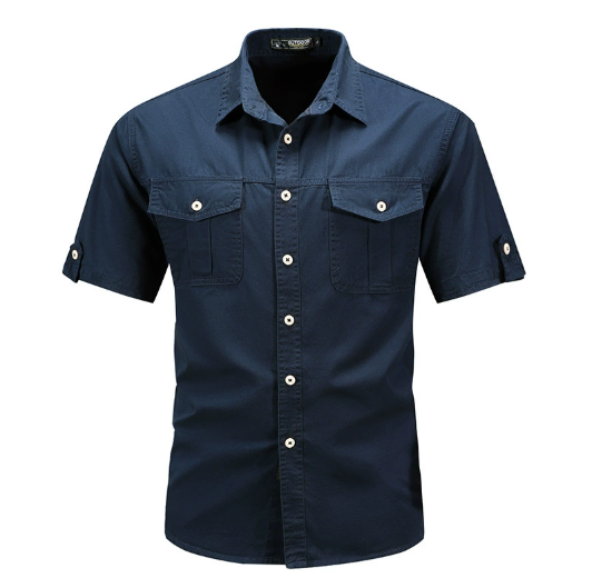 Chemise Cargo Utilitaire Premium Homme – Chemise Courte en Coton