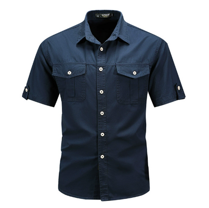 Chemise Cargo Utilitaire Premium Homme – Chemise Courte en Coton