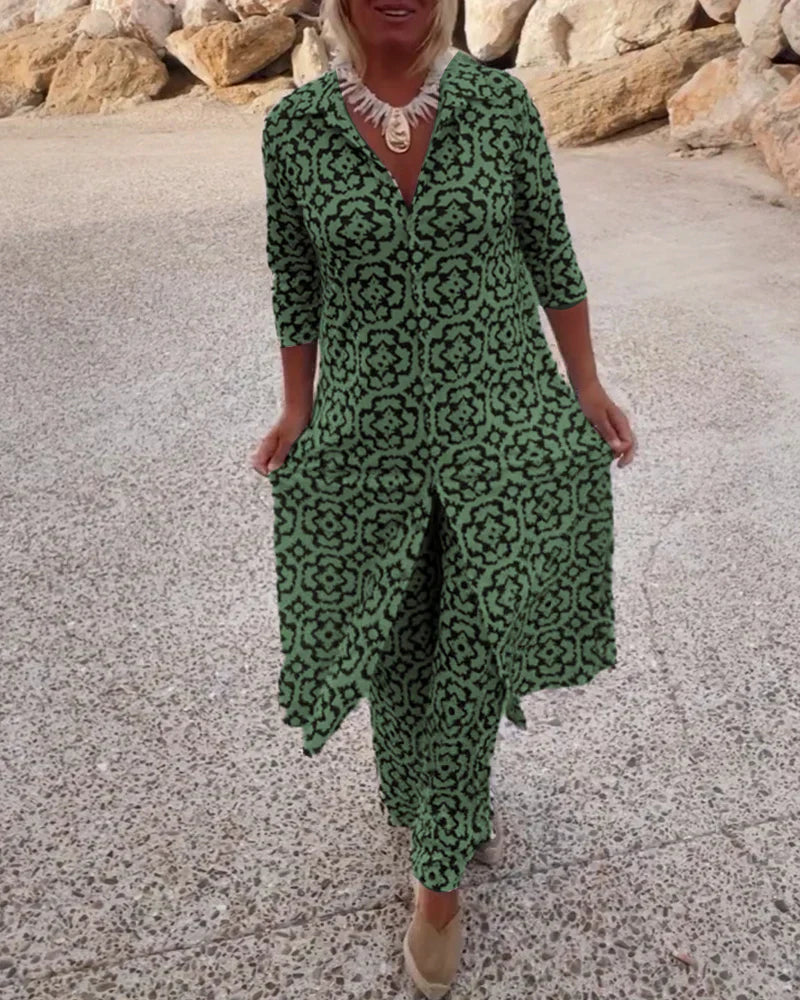 Ensemble Sari Femme – Haut et Pantalon Assortis Confortables