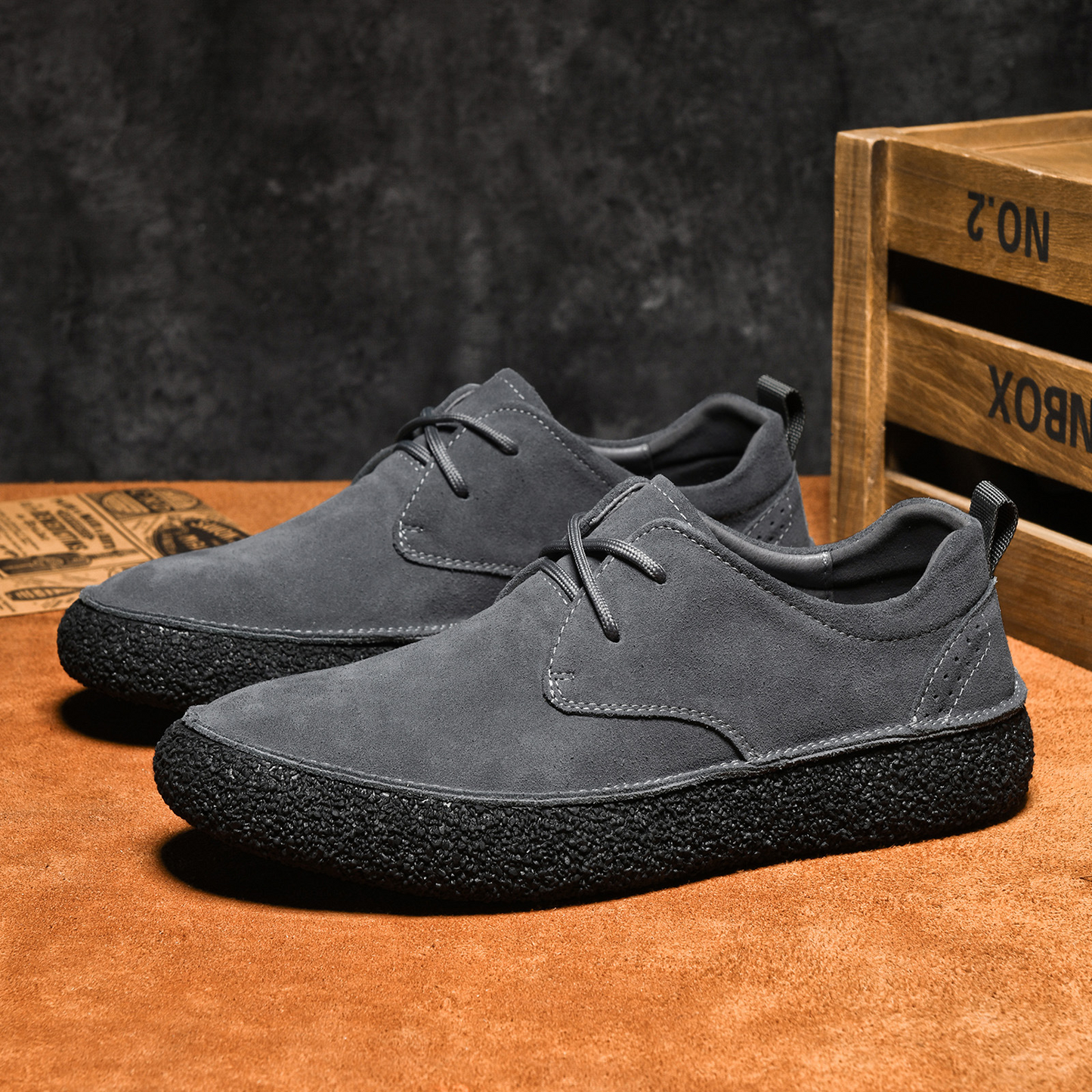 Chaussures en Daim Bristol – Confort Quotidien en Daim Premium