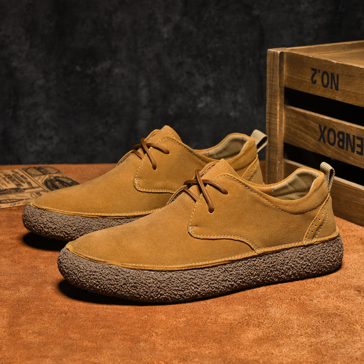 Chaussures en Daim Bristol – Confort Quotidien en Daim Premium