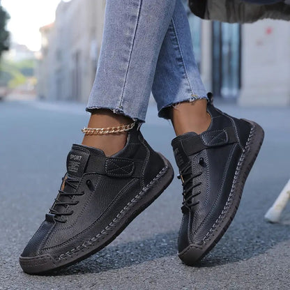 Baskets Chic à Lacets Femme – Chaussures Confortables à Semelle Caoutchouc Élégantes