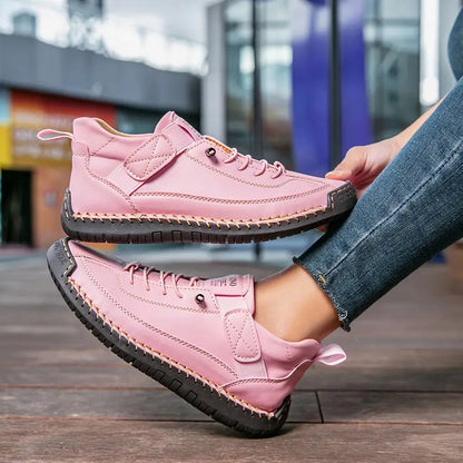Baskets Chic à Lacets Femme – Chaussures Confortables à Semelle Caoutchouc Élégantes