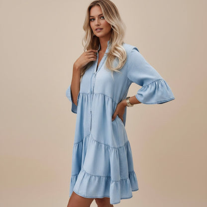 Robe courte en denim femme – Légère et décontractée