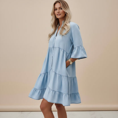 Robe courte en denim femme – Légère et décontractée