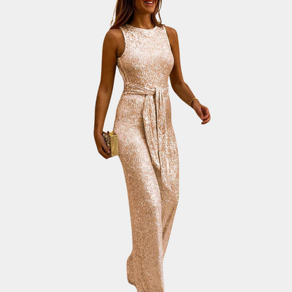 Combinaison à sequins pour femme – Élégante, style cocktail pour les soirées