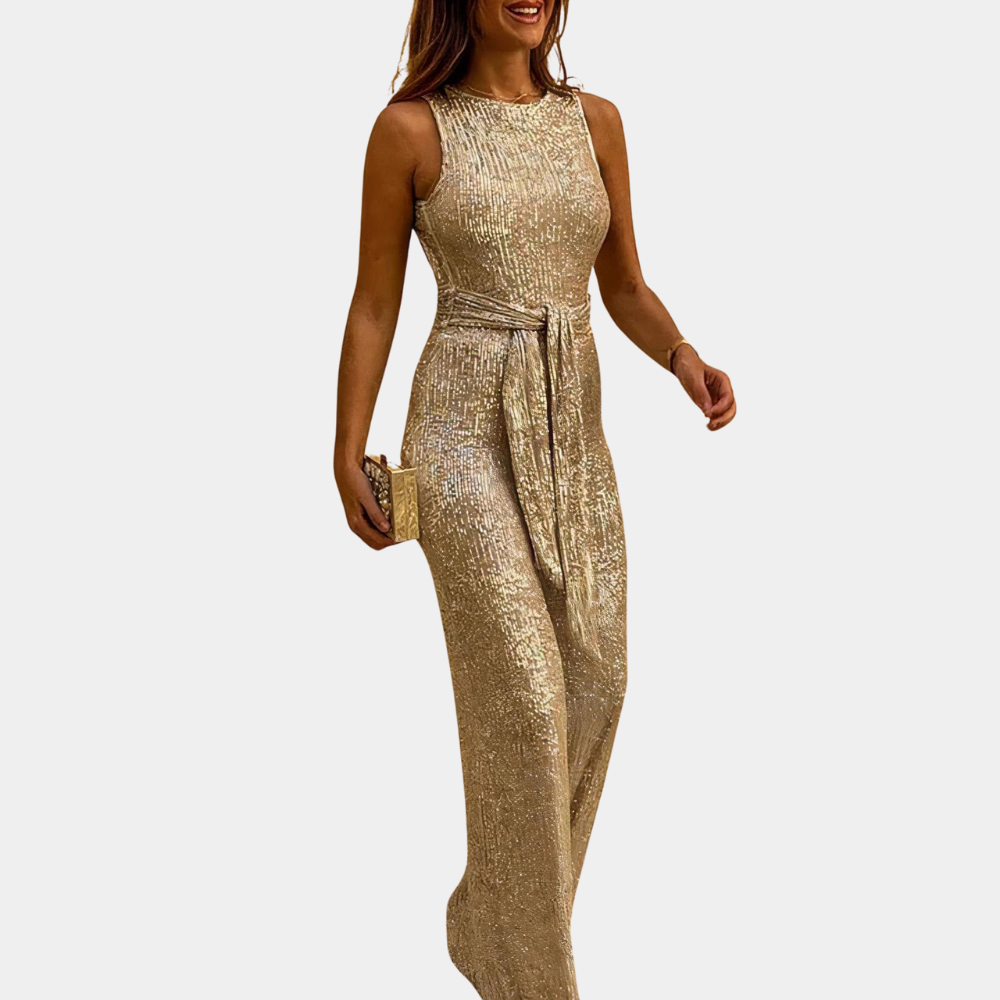 Combinaison à sequins pour femme – Élégante, style cocktail pour les soirées