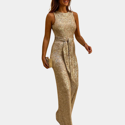 Combinaison à sequins pour femme – Élégante, style cocktail pour les soirées