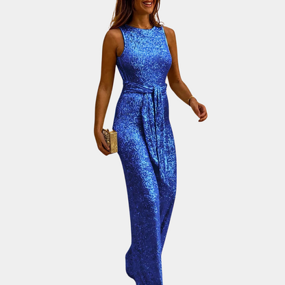 Combinaison à sequins pour femme – Élégante, style cocktail pour les soirées