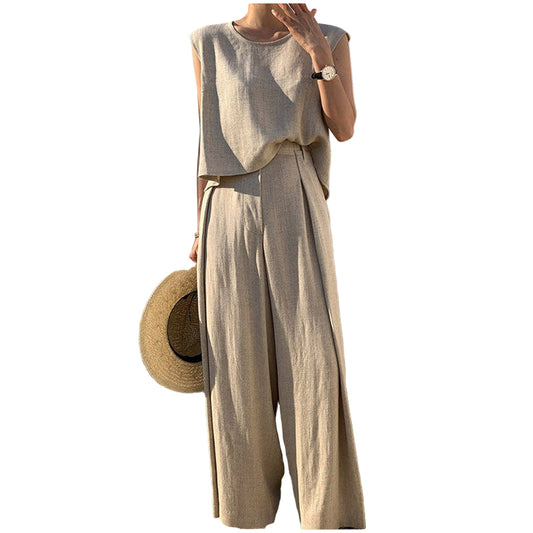 Women's Linen Set – Casual and Lightweight Style for Summer Vacation