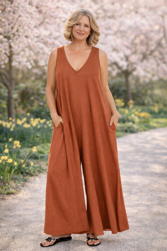 Comfortable women's jumpsuit – Lightweight and breathable jumpsuit for a chic everyday look