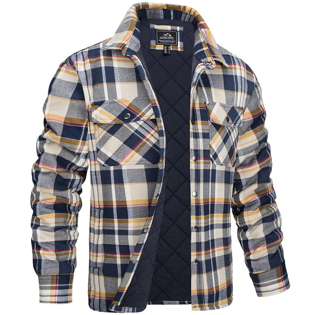 Veste Homme Luxueuse Ajustée à Carreaux – Confort et Style Élégant