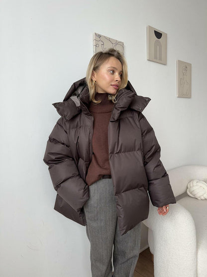 Veste Matelassée à Capuche pour Femme – Manteau Hiver Élégant et Confortable